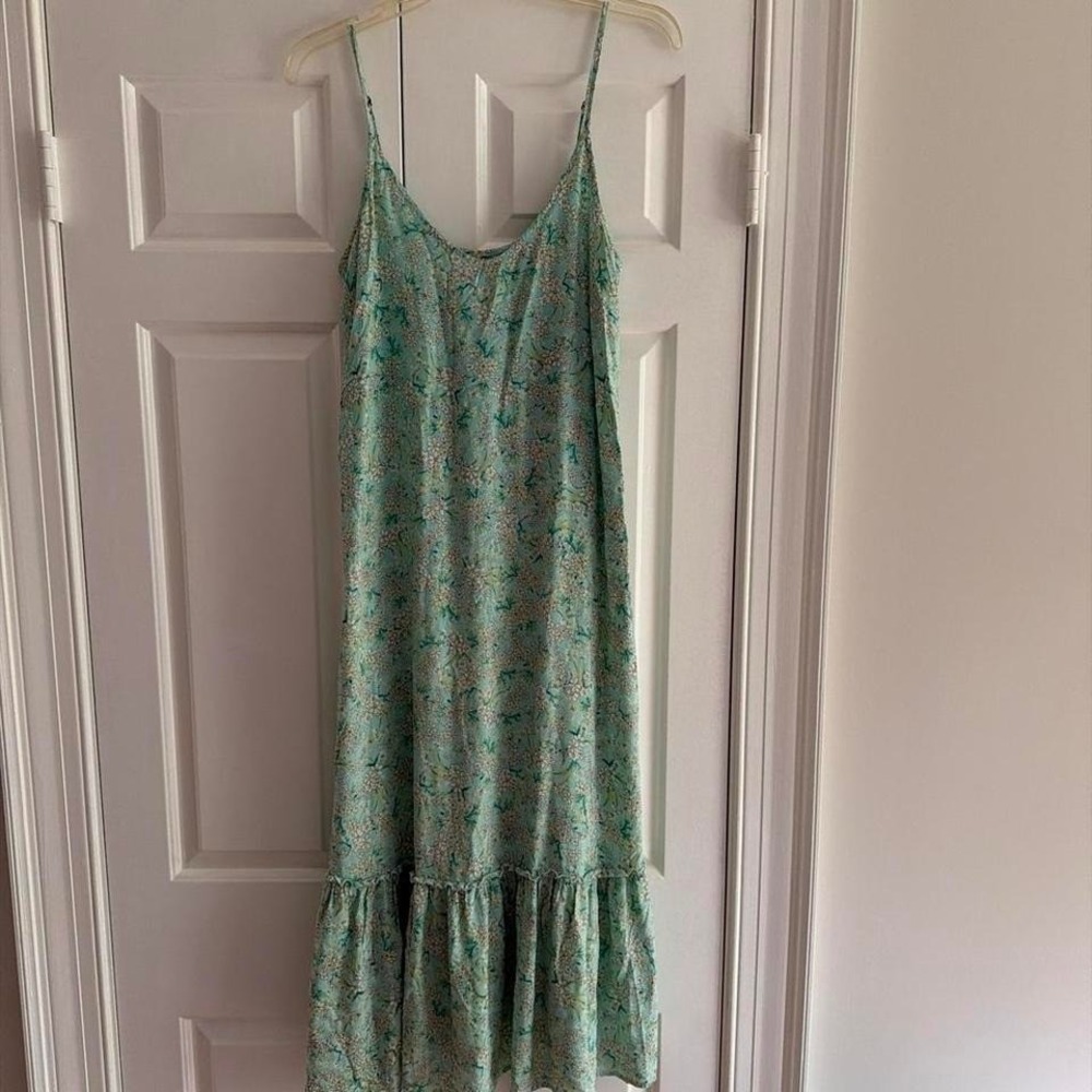 O'Neill green floral midi beach lightweight